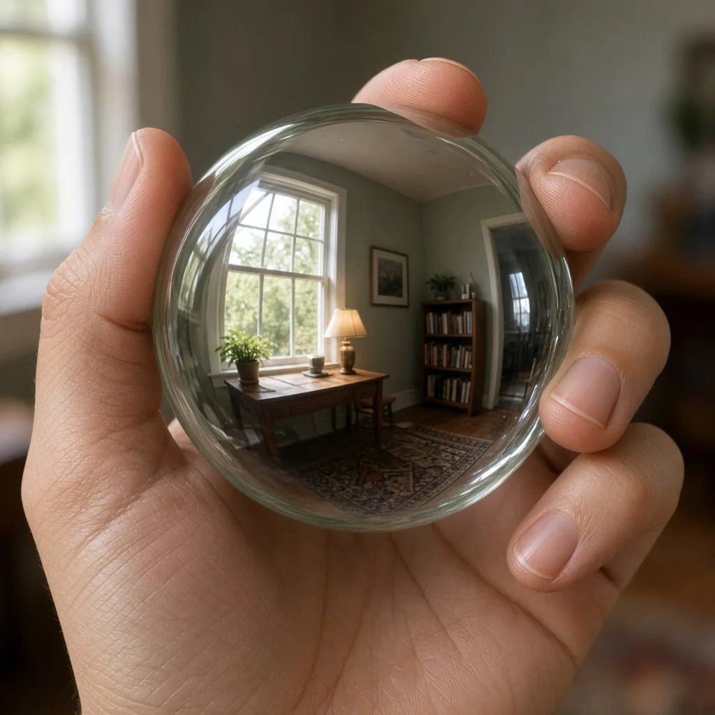 Grok Imagine Image 2.0: Hand Holding a Sphere, sample 3
