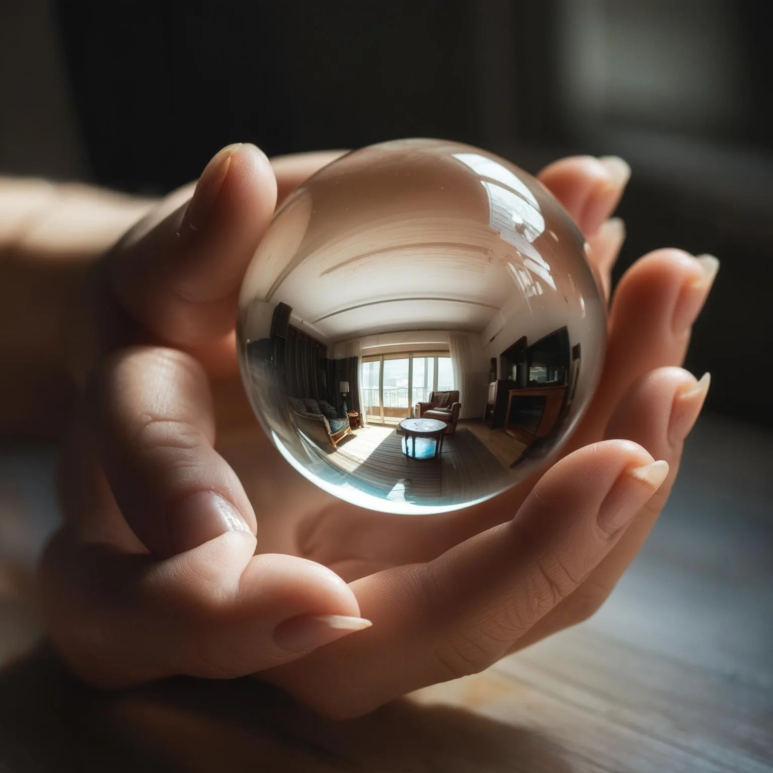Luma Photon: Hand Holding a Sphere, seed 1111