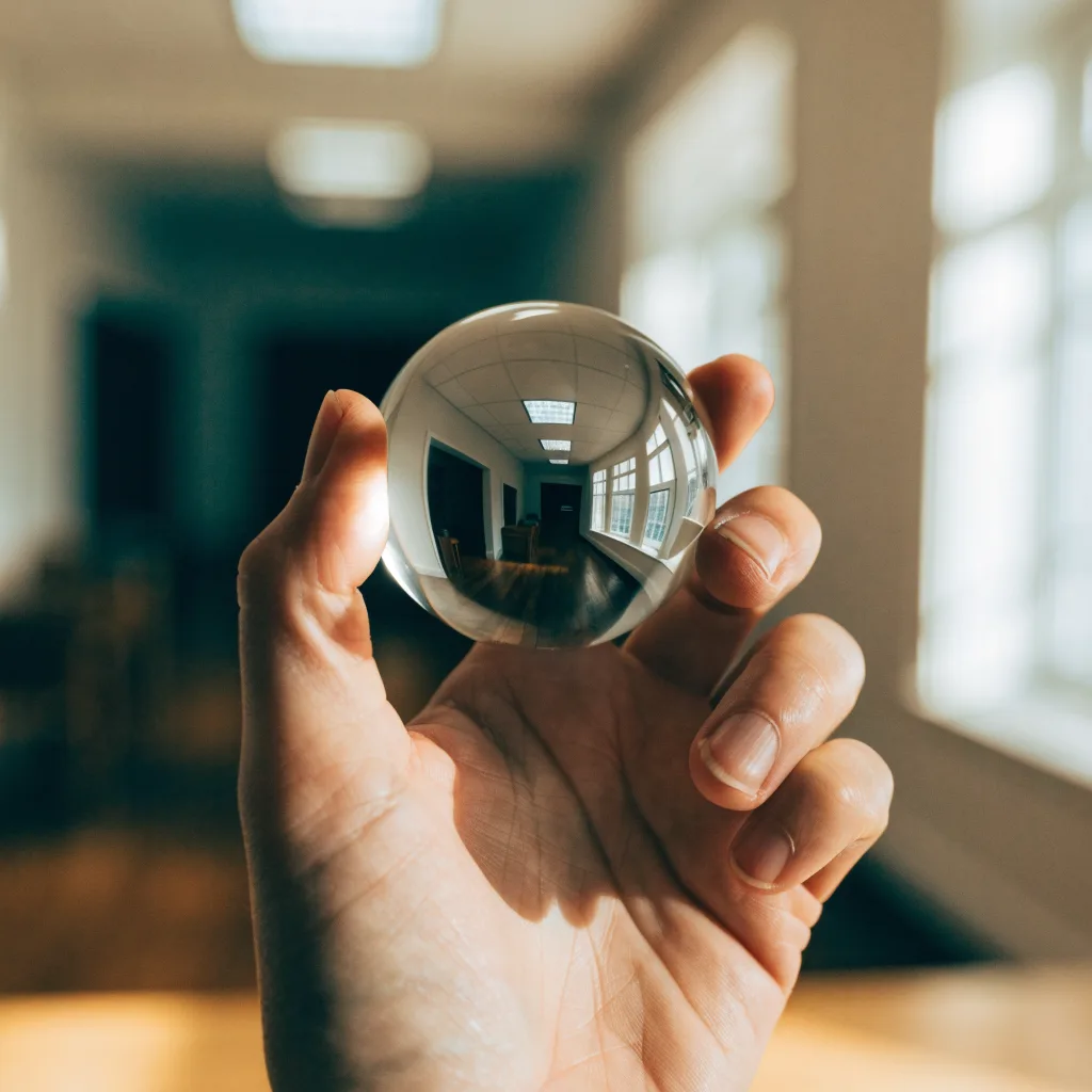 Recraft V4.1: Hand Holding a Sphere, sample 1