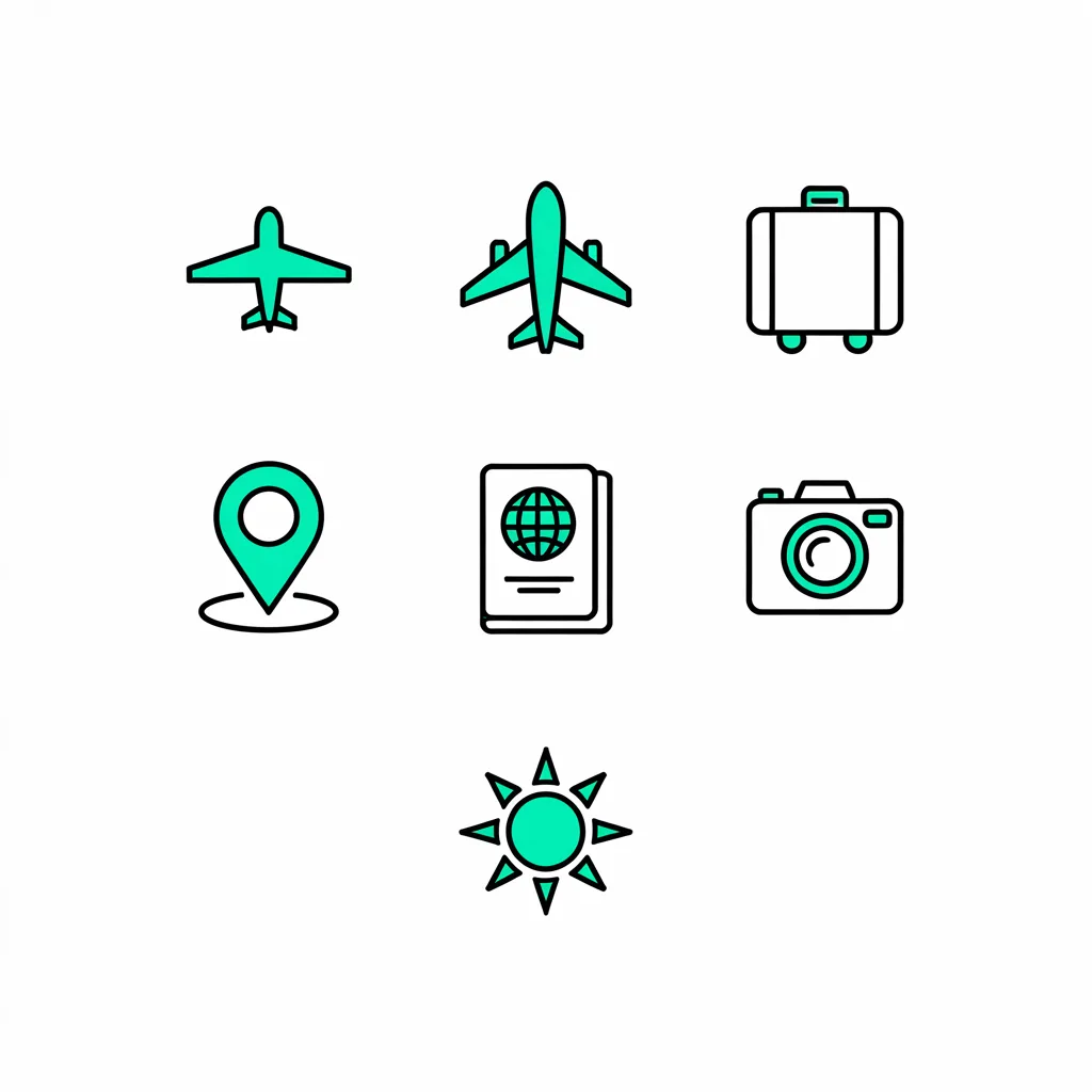 Ideogram 3.0: Icon Set, seed 1111