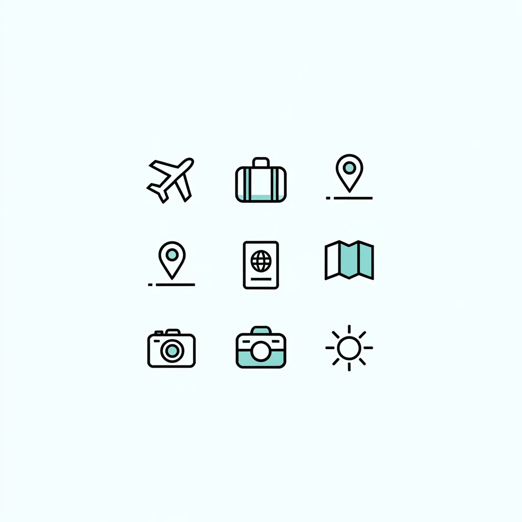 Ideogram 3.0: Icon Set, seed 3333