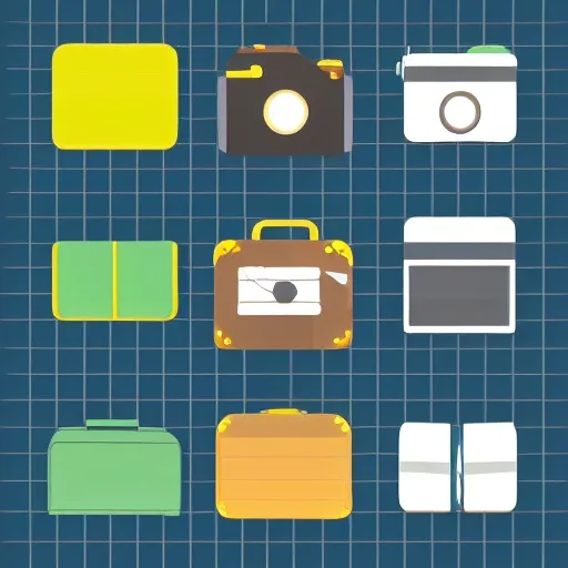 Stable Diffusion 1.5: Icon Set, seed 1111