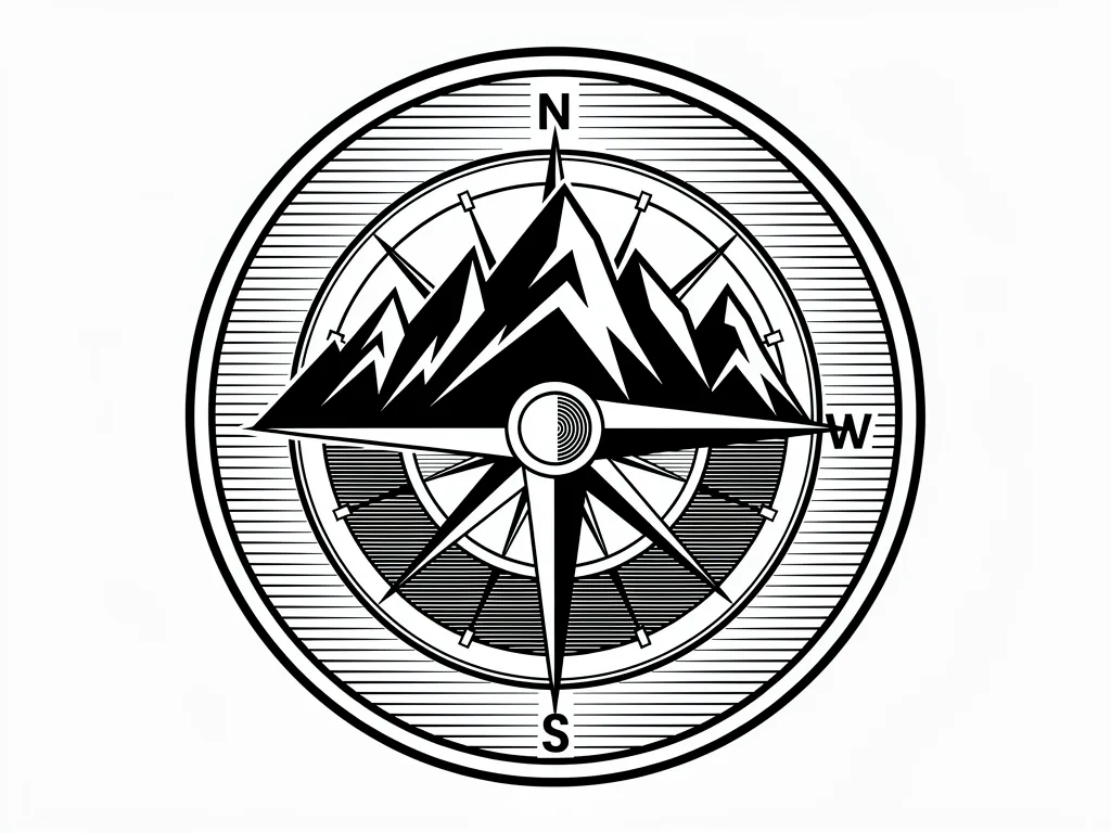 FLUX.2 [pro]: Monochrome Emblem, seed 3333