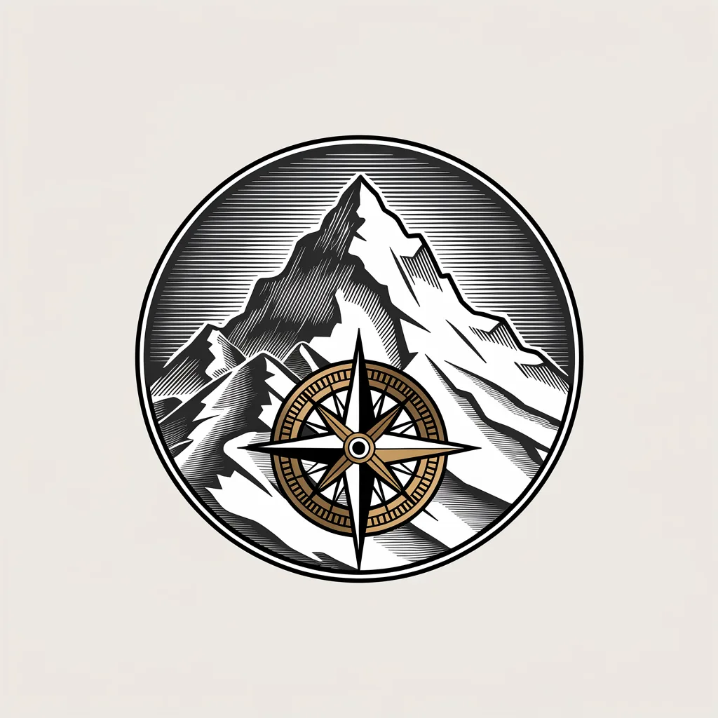 Ideogram 3.0: Monochrome Emblem, seed 1111