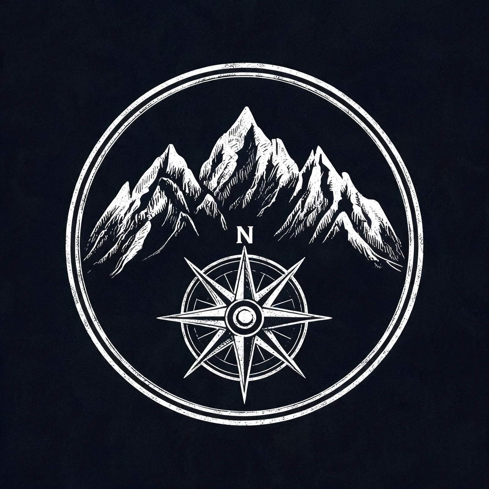 Seedream 5.0 Lite: Monochrome Emblem, seed 3333