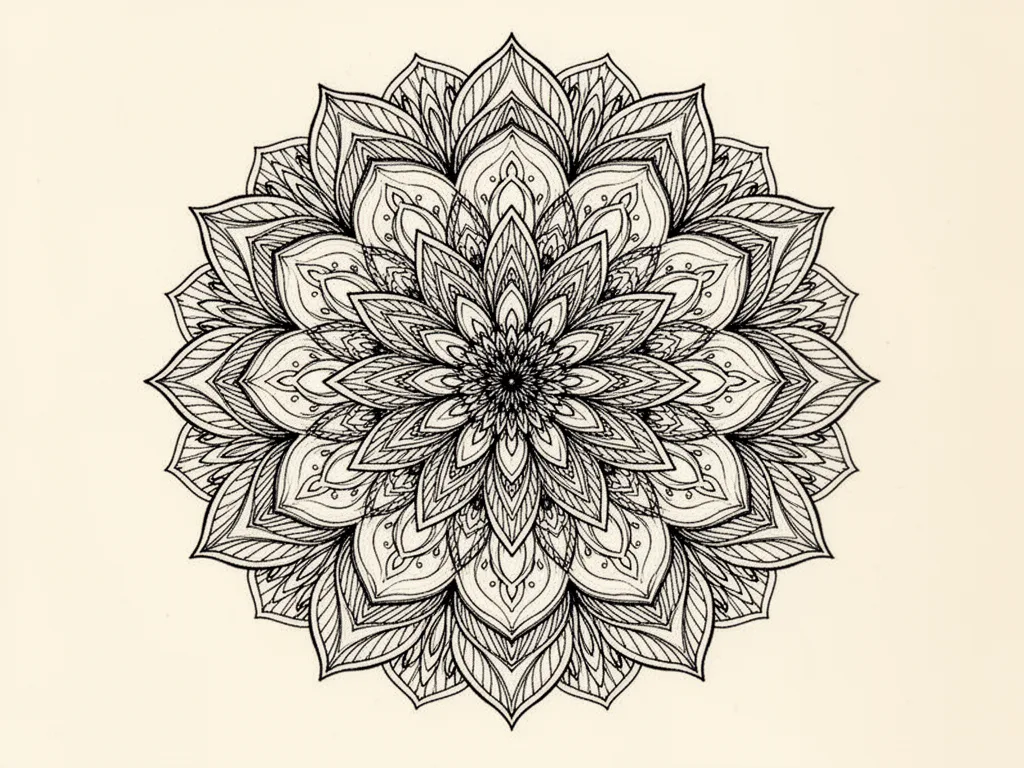 Fine-Line Mandala result