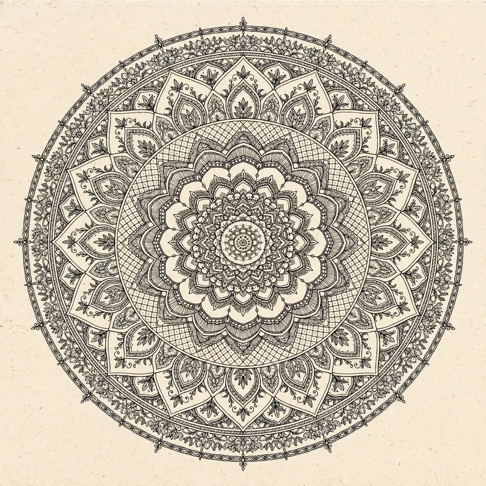 Muse Image: Fine-Line Mandala, sample 3