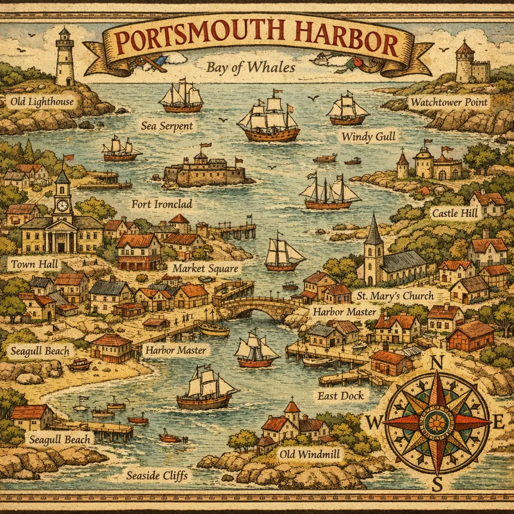 GPT Image 1.5: Illustrated Map, sample 2
