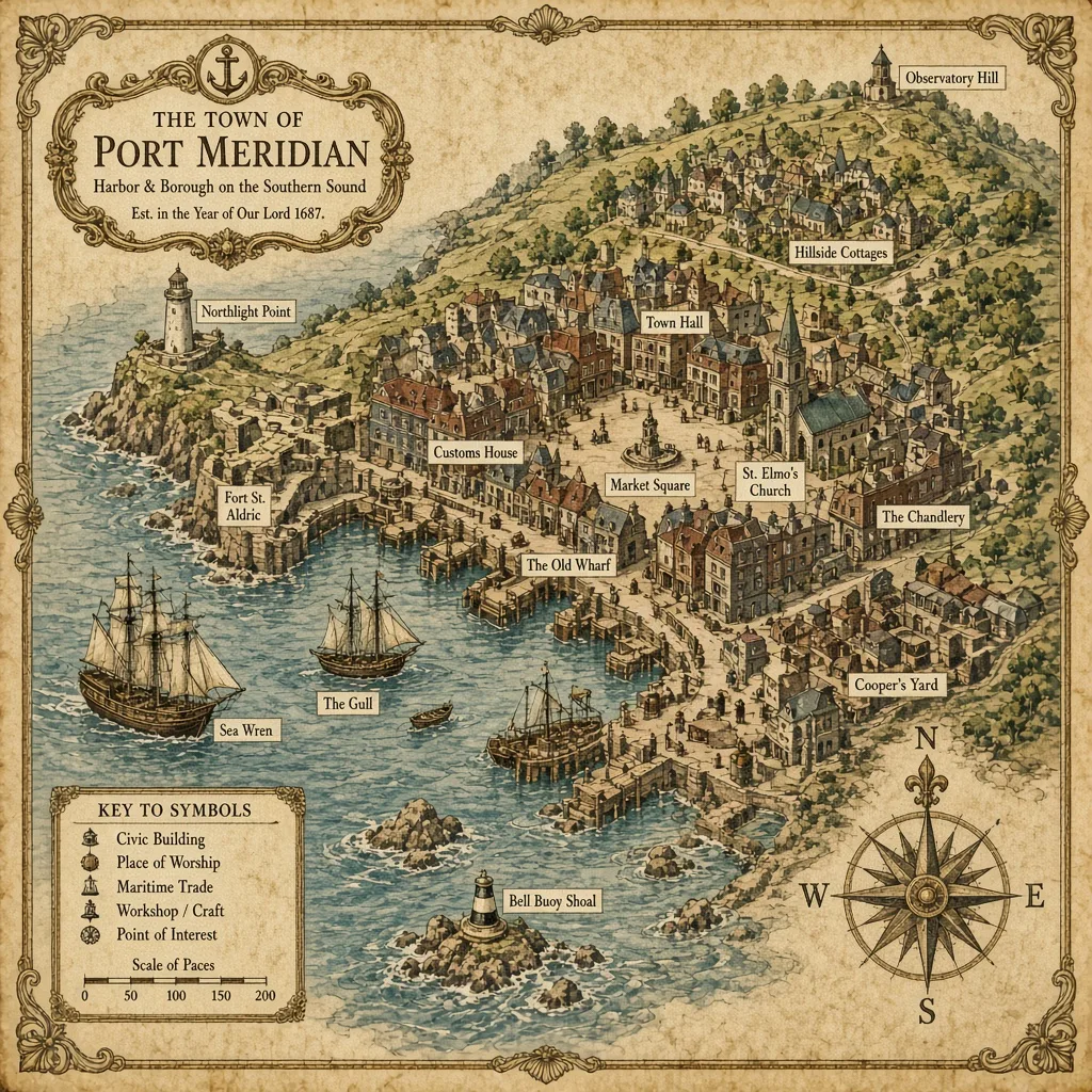 Grok Imagine Image 2.0: Illustrated Map, sample 3
