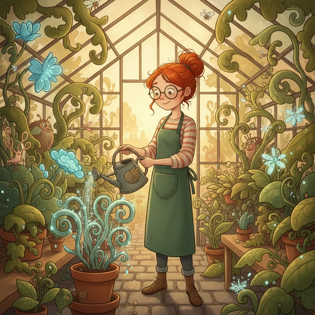 Gemini 2.5 Flash Image: Character Series: Greenhouse, sample 3