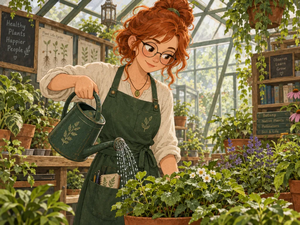 GPT Image 2.5 Flare: Character Series: Greenhouse, sample 3