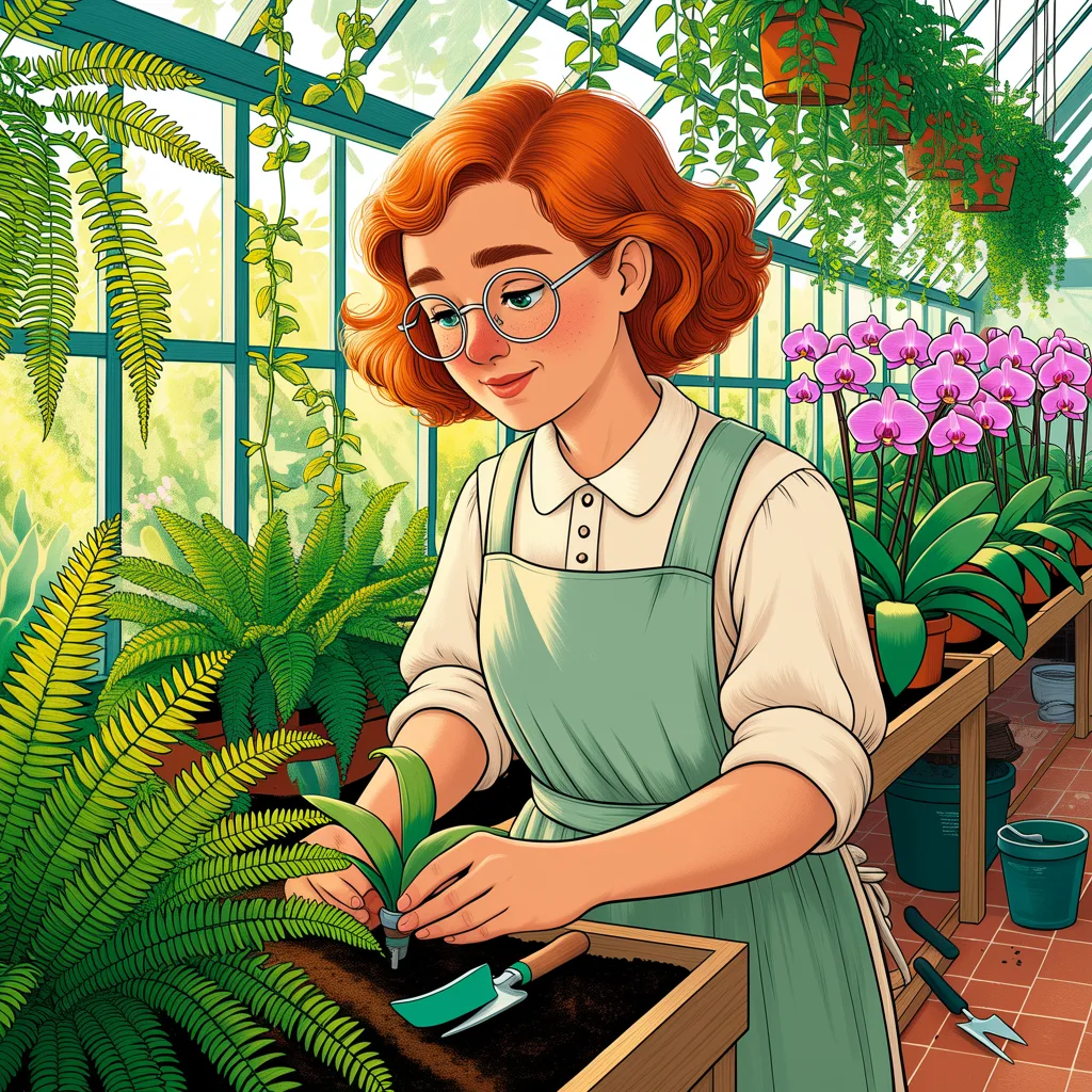 Ideogram 3.0: Character Series: Greenhouse, seed 3333
