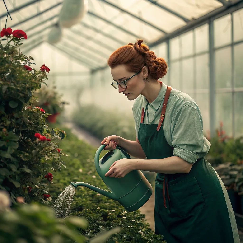 Recraft V3: Character Series: Greenhouse