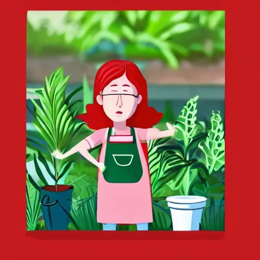 Stable Diffusion 1.5: Character Series: Greenhouse, seed 2222