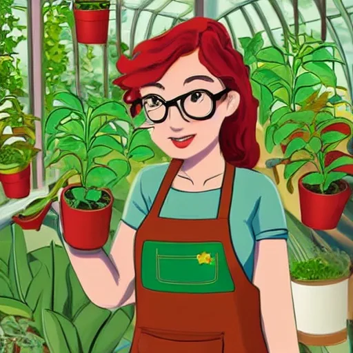 Stable Diffusion 1.5: Character Series: Greenhouse, seed 3333