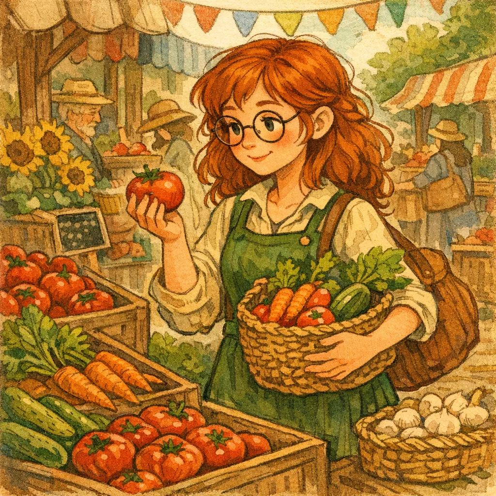 GPT Image 1.5: Character Series: Market, sample 3