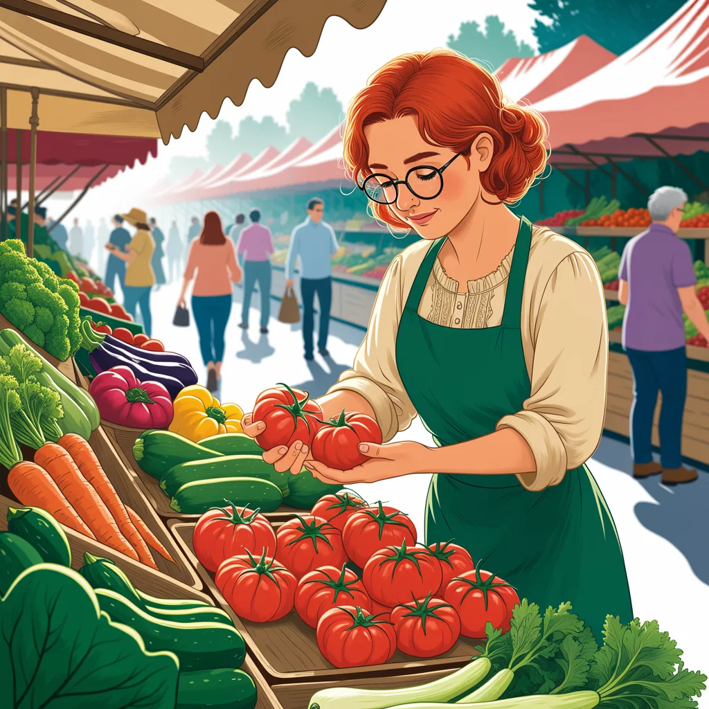 Ideogram 3.0: Character Series: Market, seed 2222