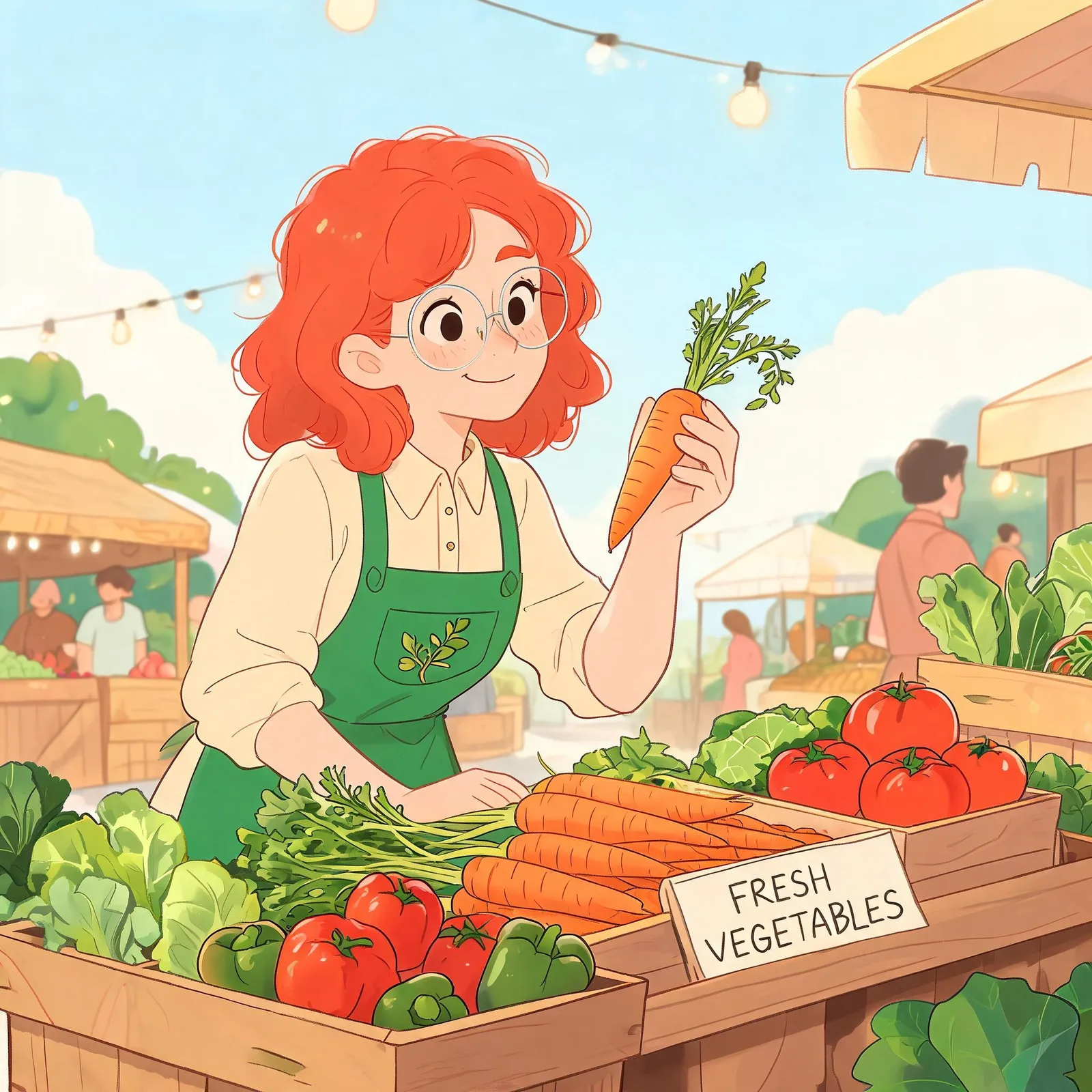 Seedream 5.0 Lite: Character Series: Market, seed 1111