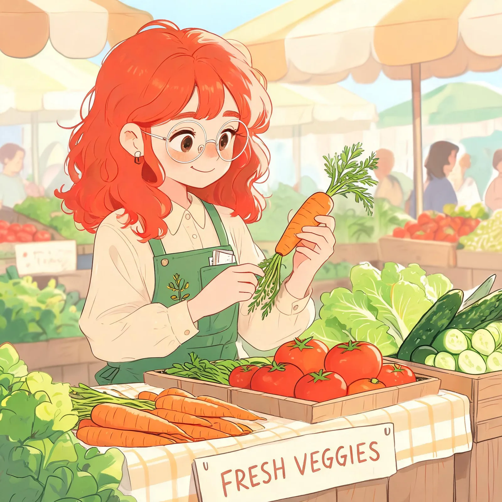 Seedream 5.0 Lite: Character Series: Market, seed 2222