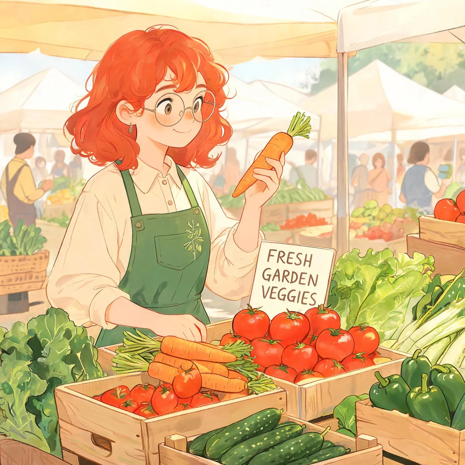 Seedream 5.0 Lite: Character Series: Market, seed 3333