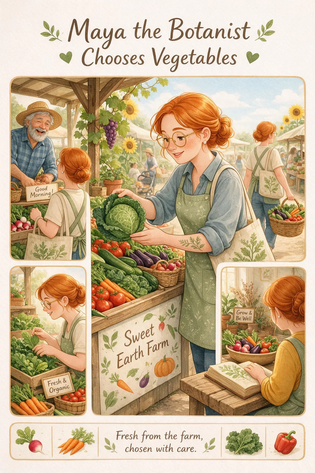 Seedream 5.0 Pro: Character Series: Market, seed 2222