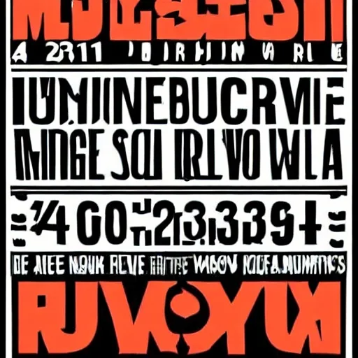 Stable Diffusion 1.5: Poster Headline, seed 3333