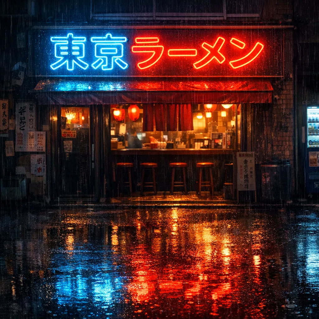 GPT Image 1.5: CJK Neon Sign, sample 3