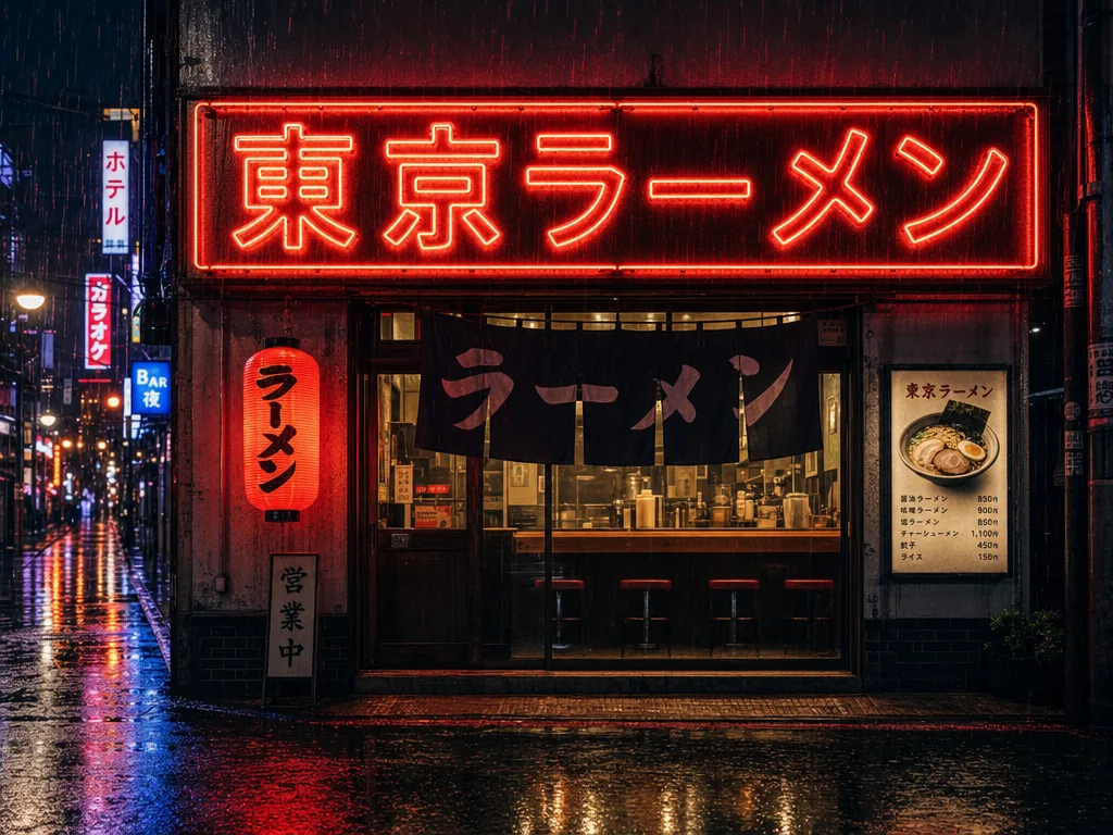 GPT Image 2: CJK Neon Sign, sample 2
