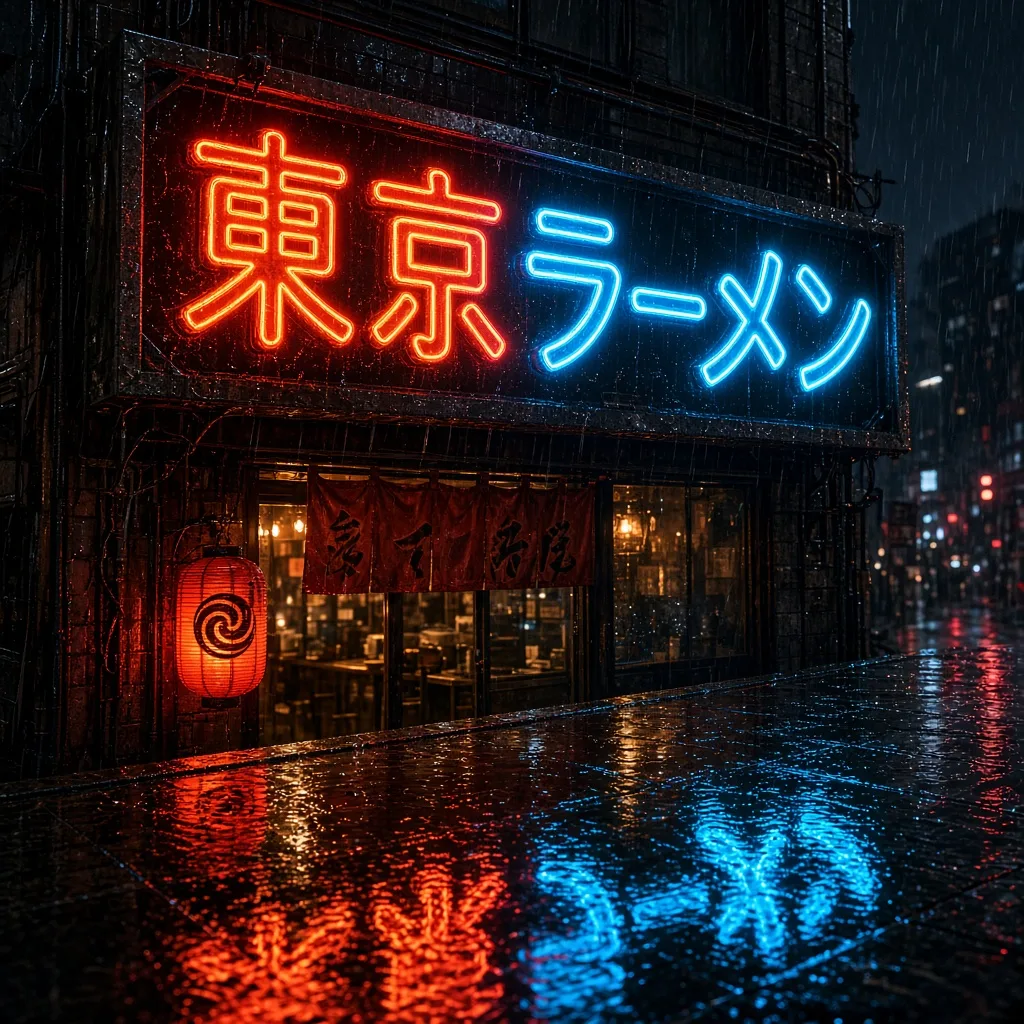 Grok Imagine Image 2.0: CJK Neon Sign, sample 1