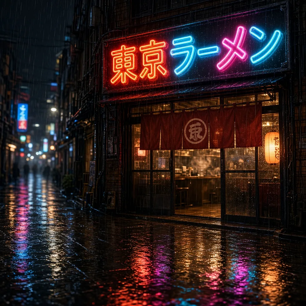 Grok Imagine Image 2.0: CJK Neon Sign, sample 2