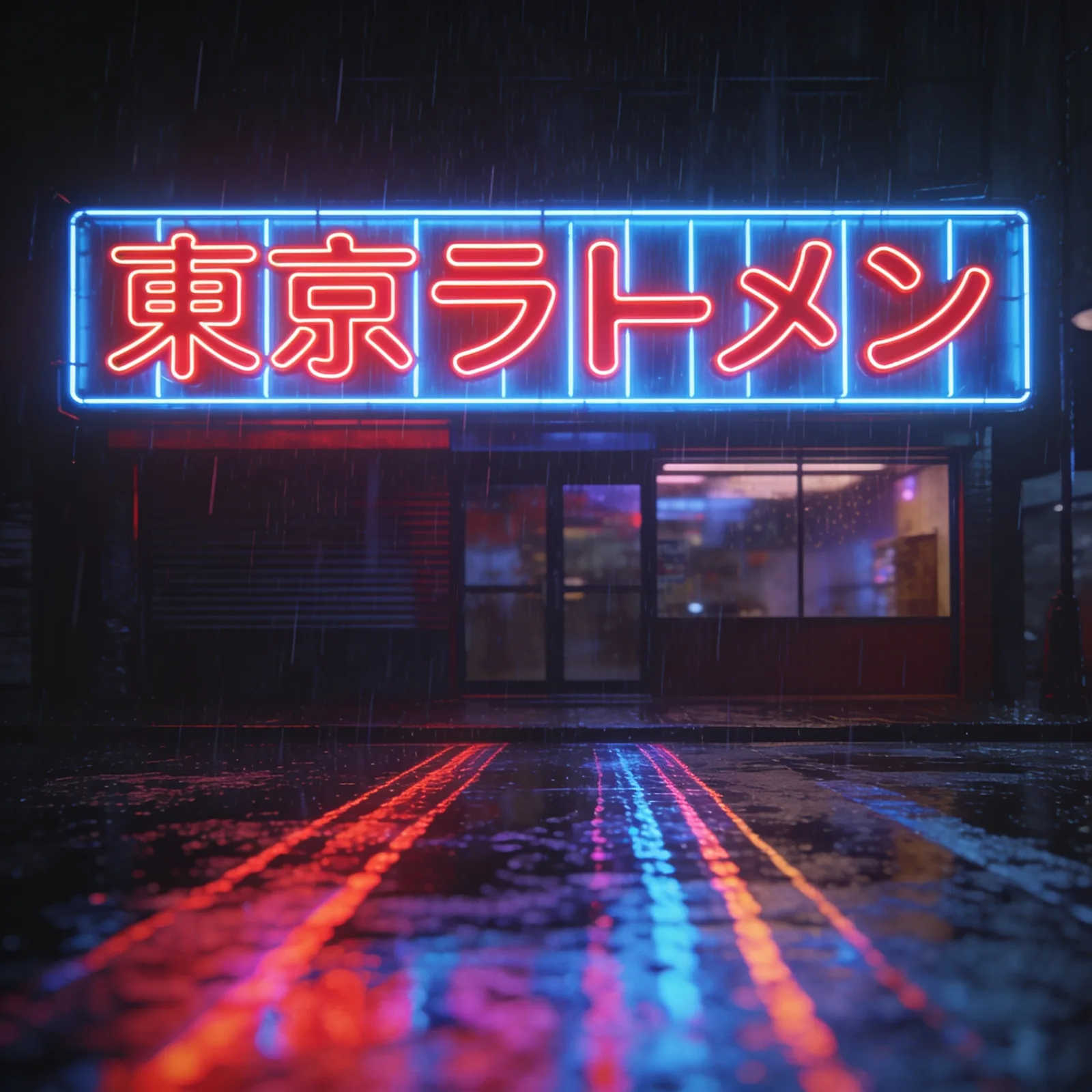 Seedream 4.5: CJK Neon Sign, seed 2222