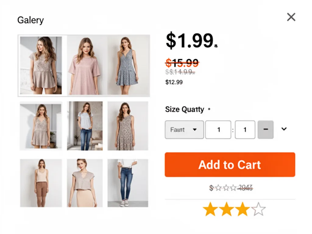 E-Commerce Product Page result