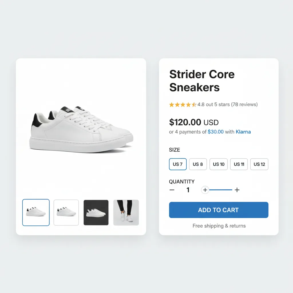 Gemini 2.5 Flash Image: E-Commerce Product Page, sample 3