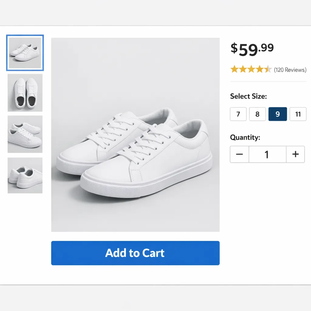GPT Image 1.5: E-Commerce Product Page, sample 2