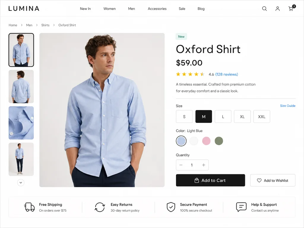GPT Image 2: E-Commerce Product Page, sample 1
