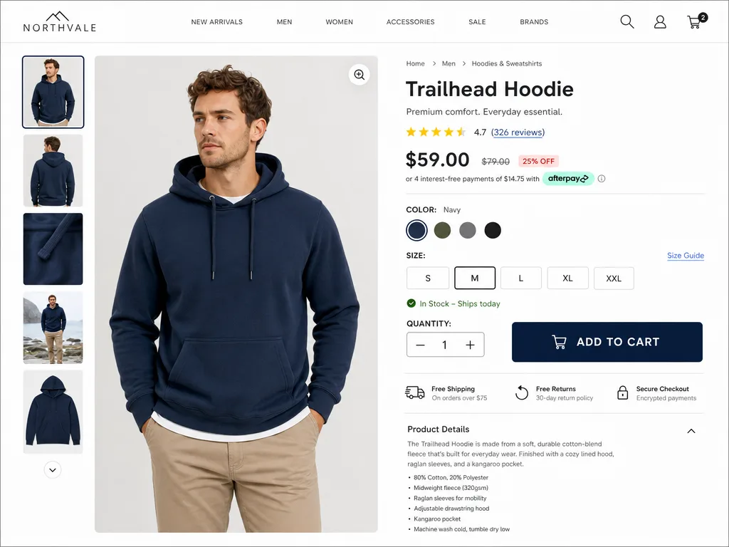GPT Image 2: E-Commerce Product Page, sample 2