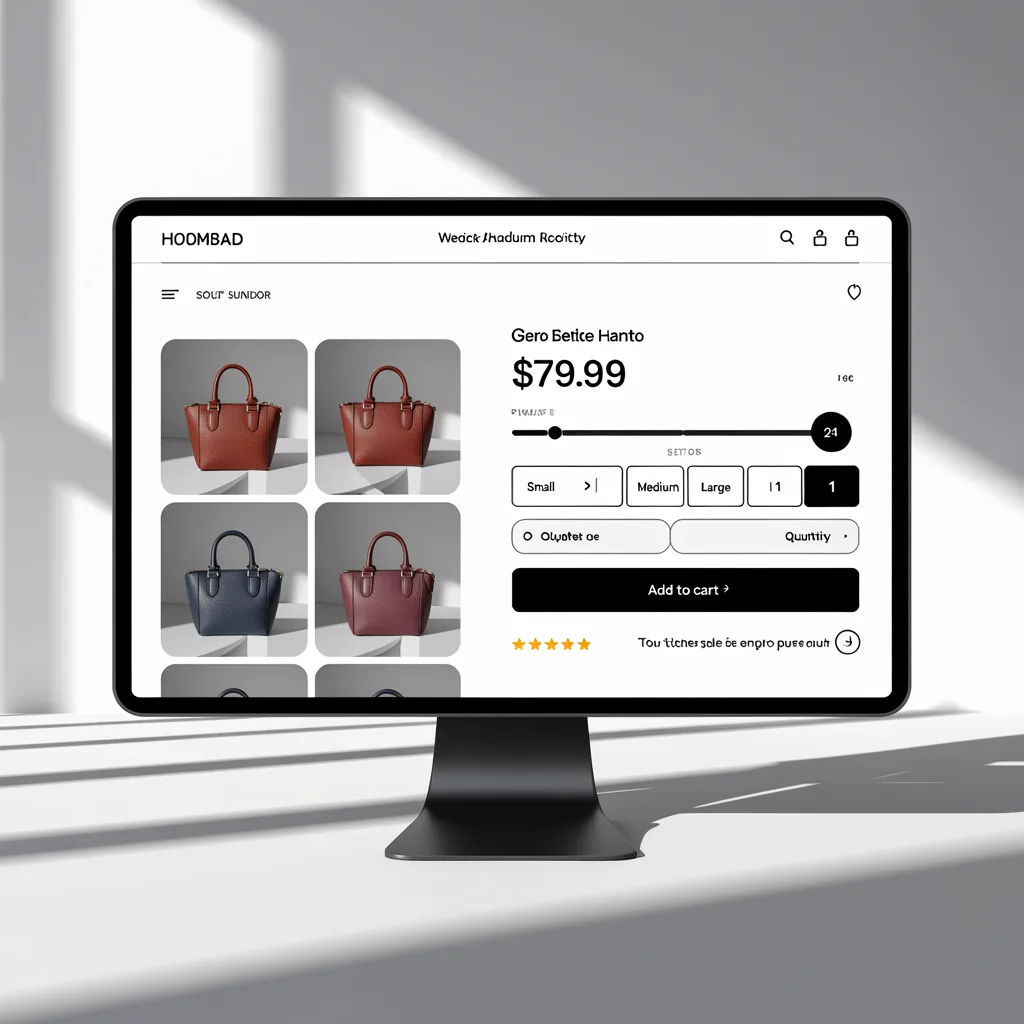 Ideogram 3.0: E-Commerce Product Page, seed 1111