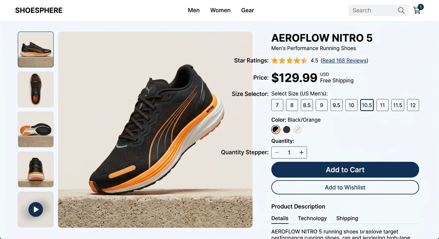 Nano Banana 2: E-Commerce Product Page, sample 1