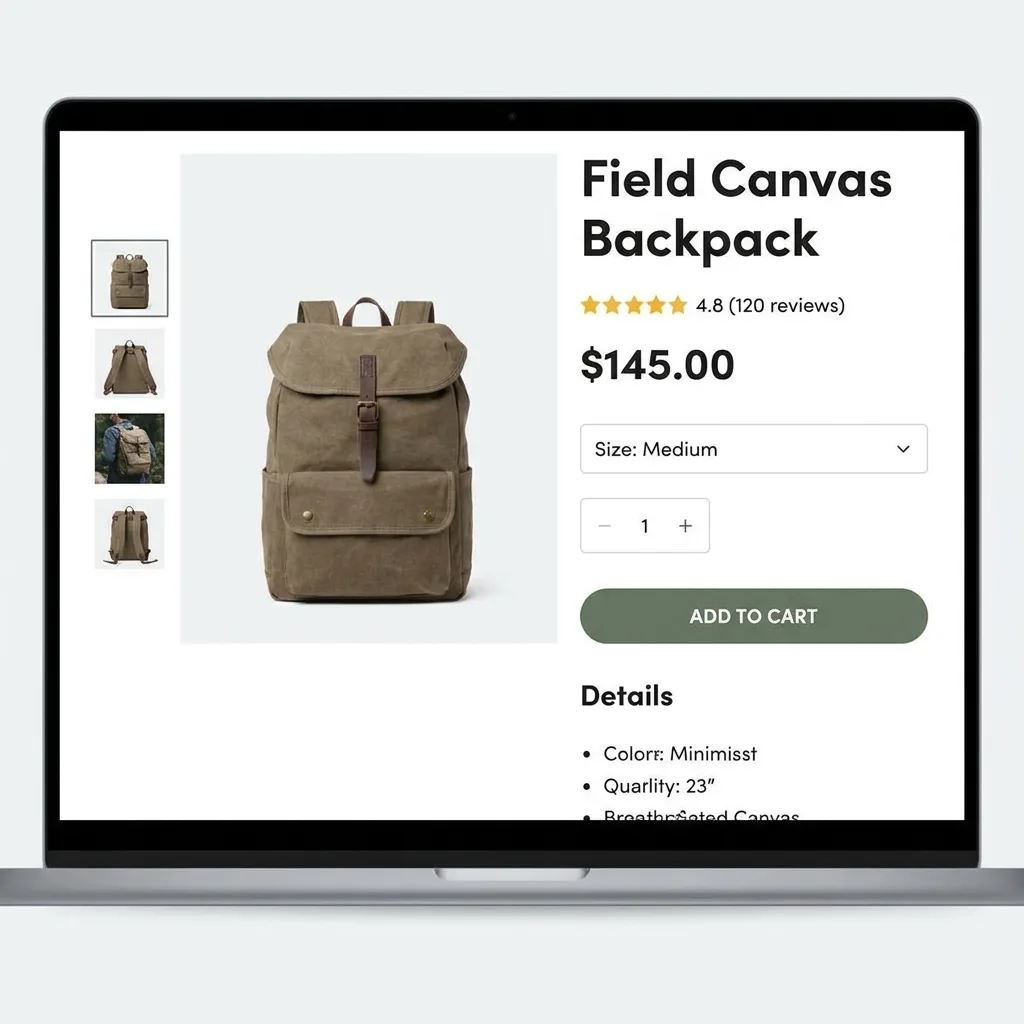 Nano Banana Pro: E-Commerce Product Page, sample 1