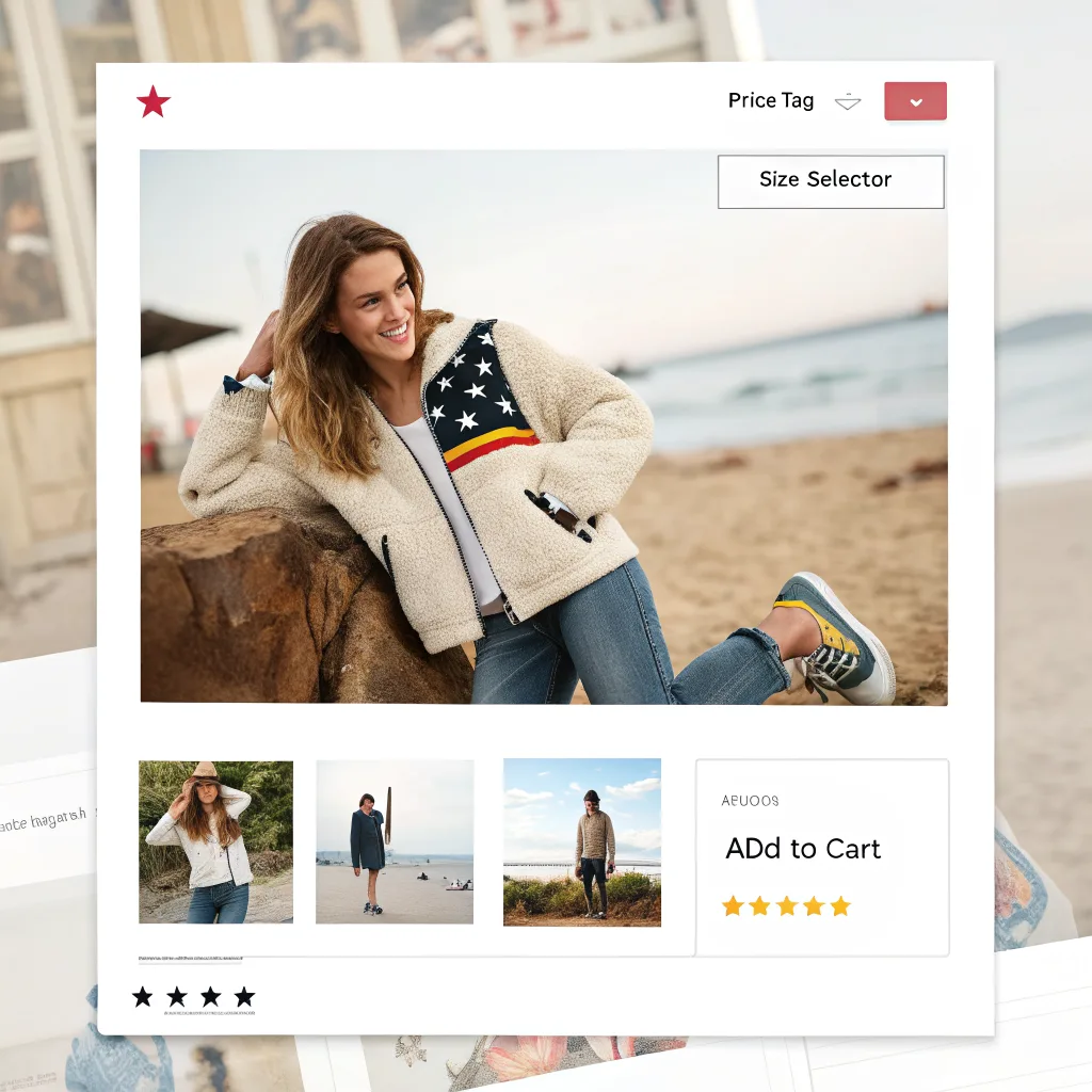 Recraft V3: E-Commerce Product Page, seed 1111