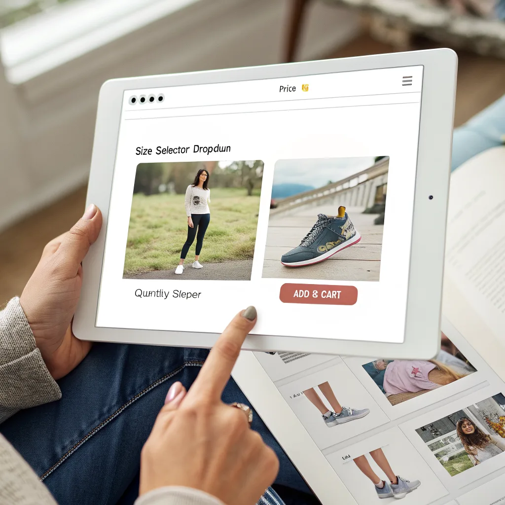 Recraft V3: E-Commerce Product Page, seed 2222
