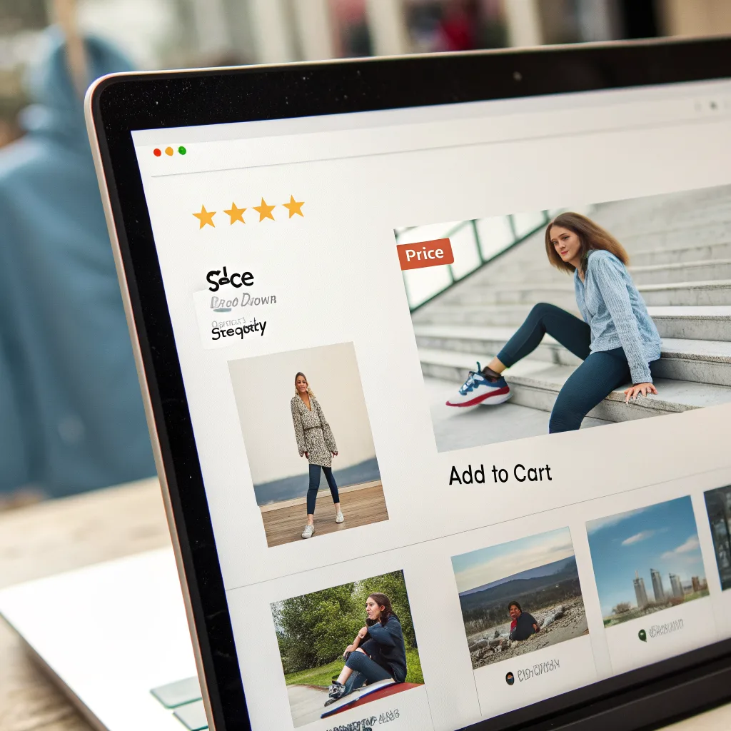 Recraft V3: E-Commerce Product Page, seed 3333