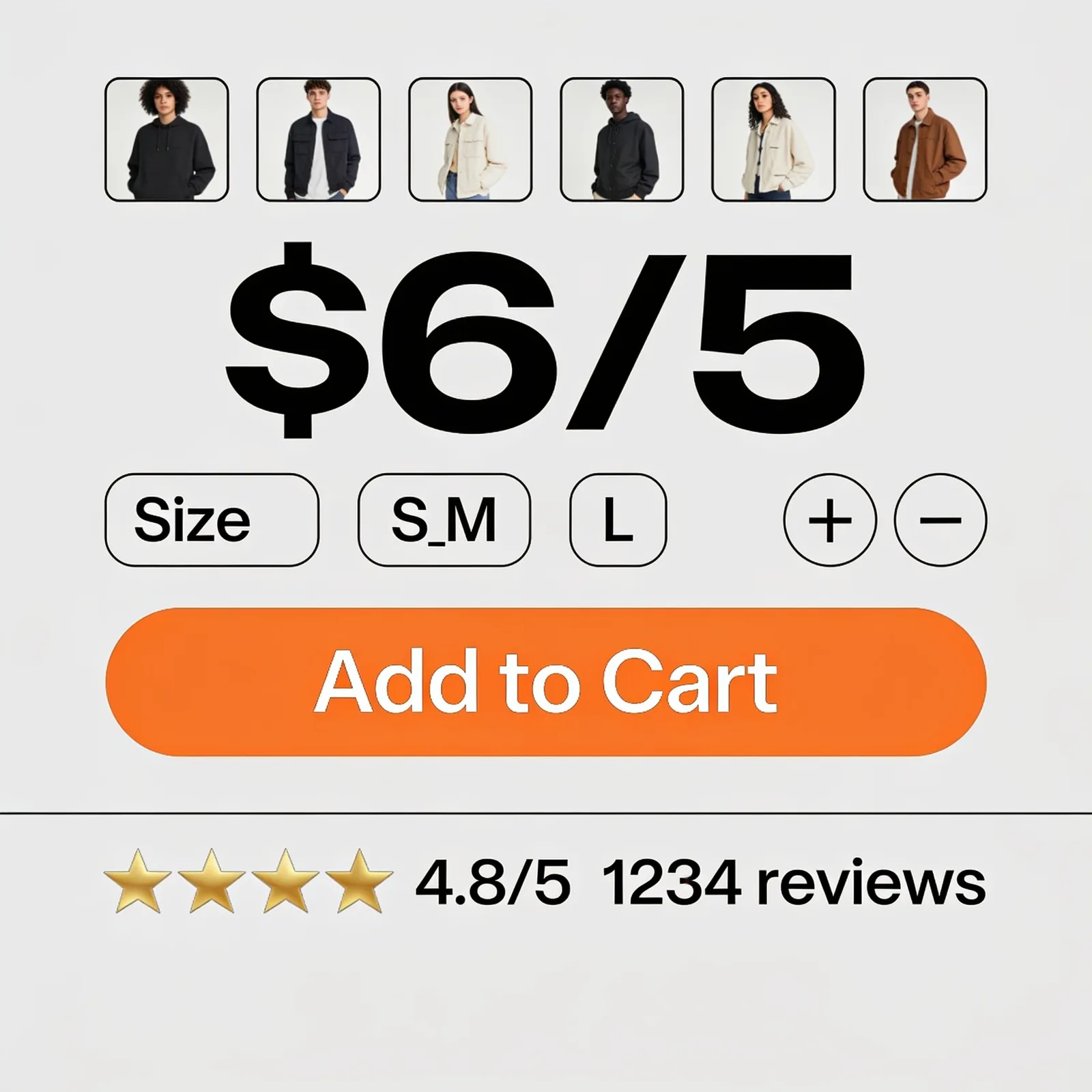 Seedream 4.5: E-Commerce Product Page, seed 1111