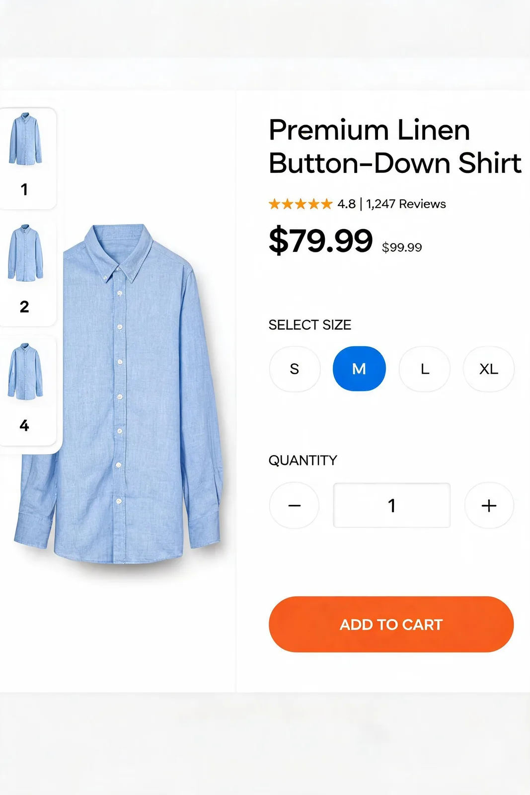 Seedream 5.0 Lite: E-Commerce Product Page, seed 3333