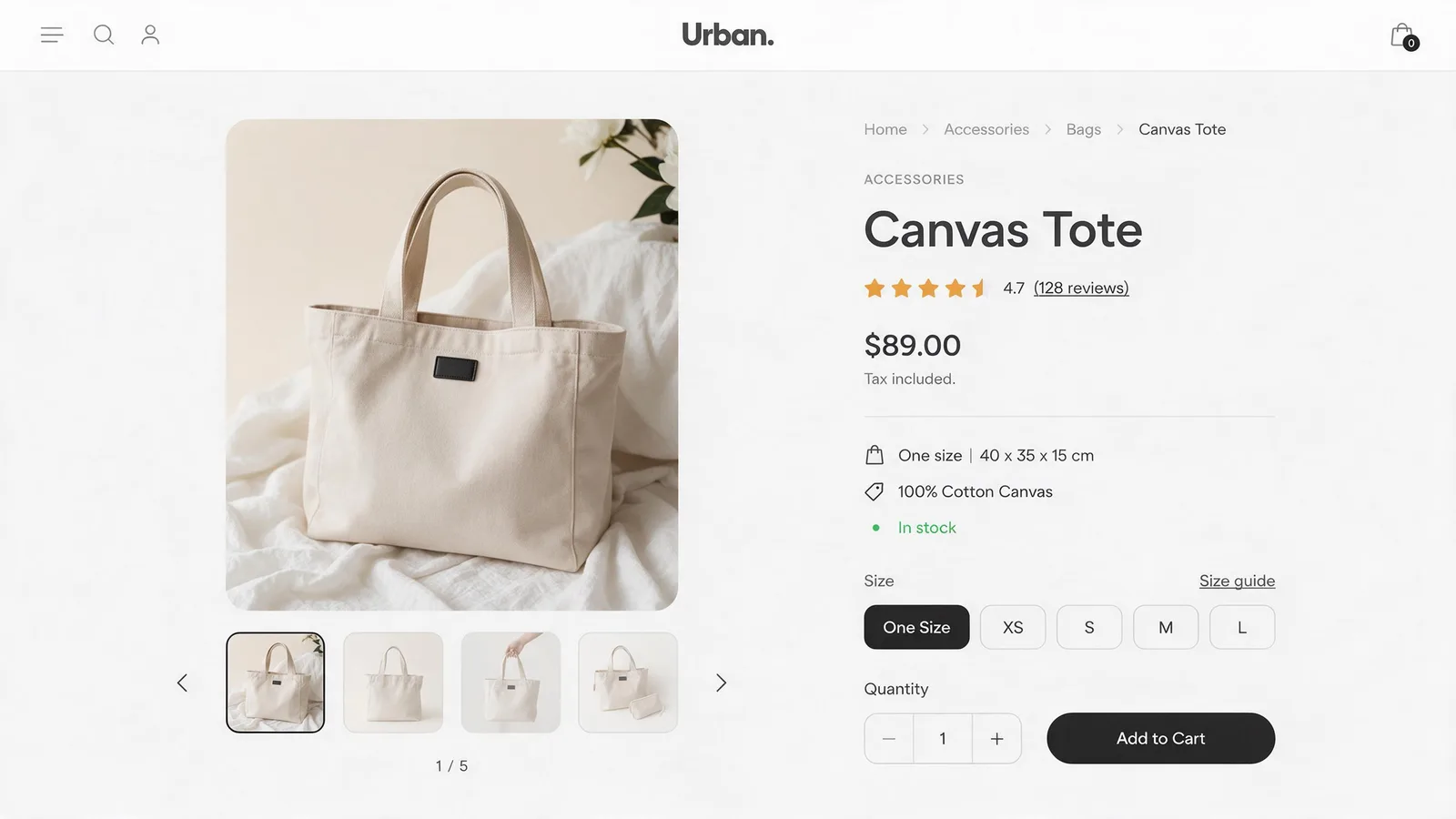 Seedream 5.0 Pro: E-Commerce Product Page, seed 1111