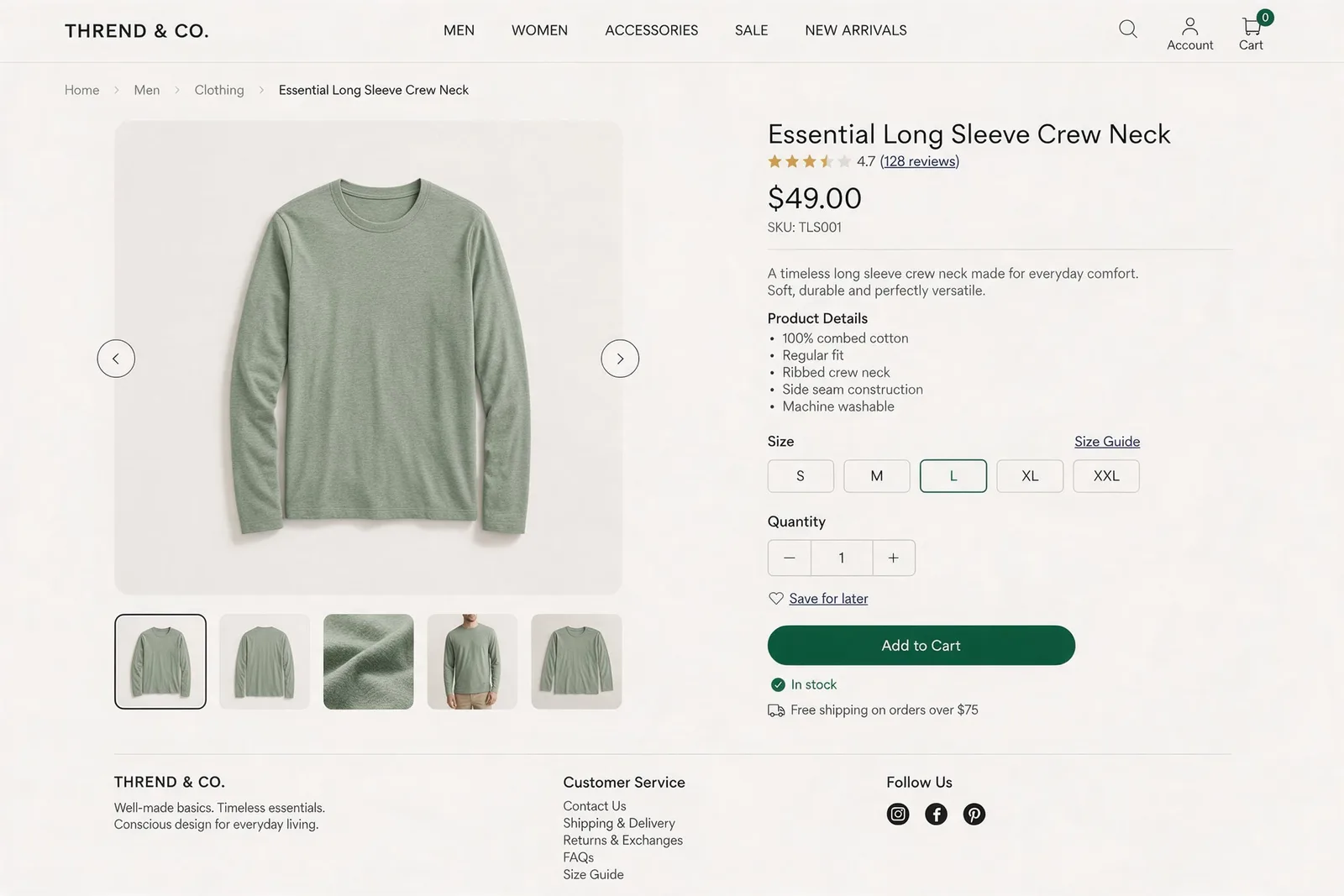 Seedream 5.0 Pro: E-Commerce Product Page, seed 2222