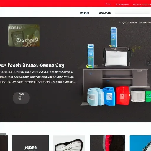 Stable Diffusion 1.5: E-Commerce Product Page, seed 1111