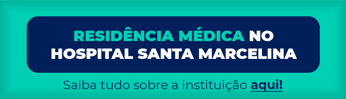 Imagem clicável com os dizeres: residência médica no hospital santa marcelina: saiba tudo sobre a instituição aqui!