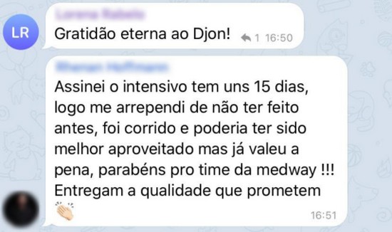 Comentário de aluno