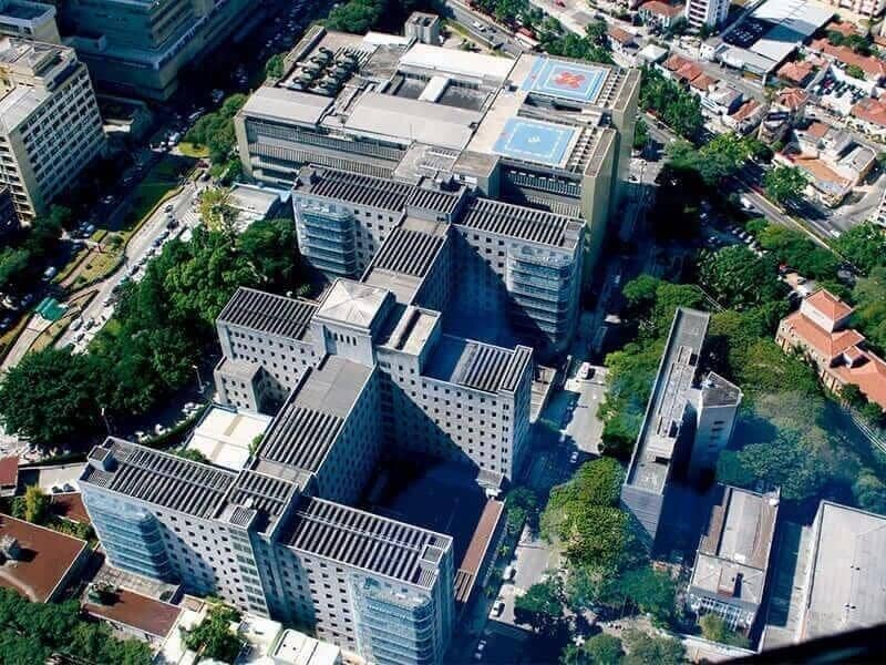 Vista aérea do Hospital das Clínicas da FMUSP
